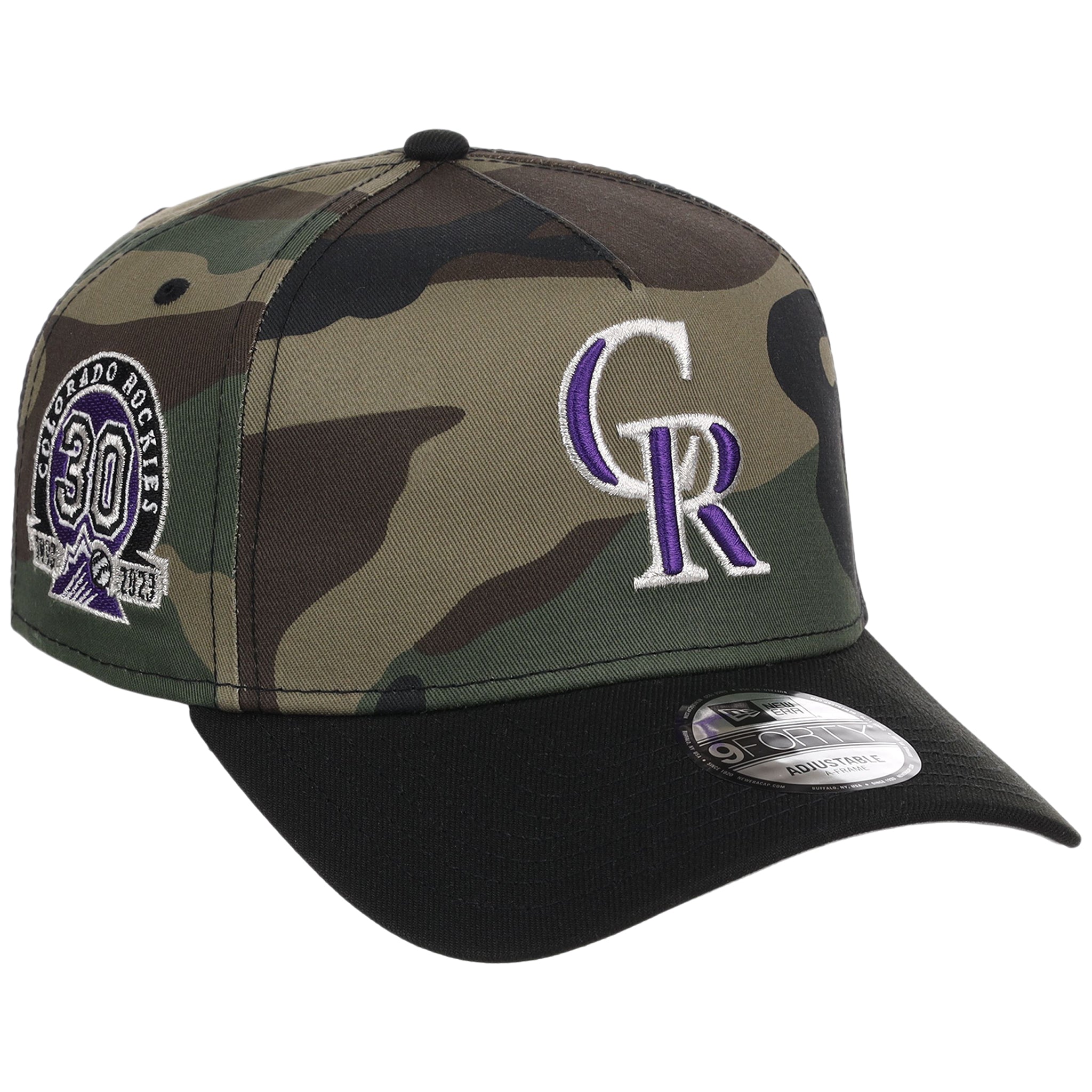 Colorado Rockies MLB Woodland Contrast New Era 9FORTY