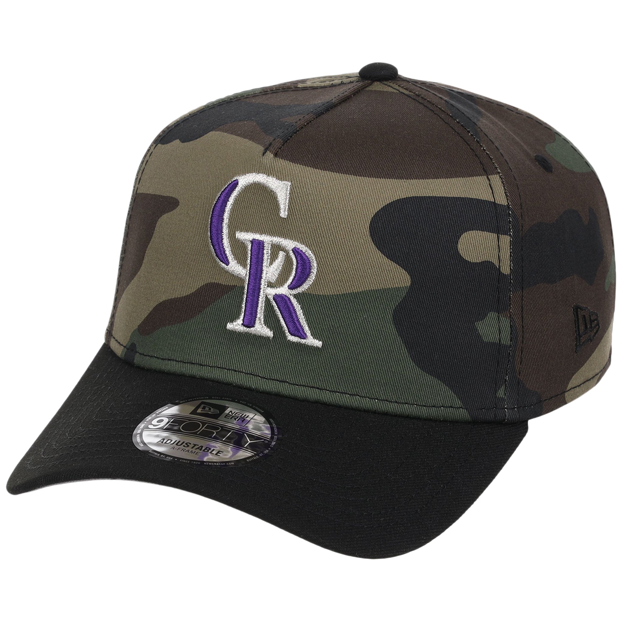 Colorado Rockies MLB Woodland Contrast New Era 9FORTY