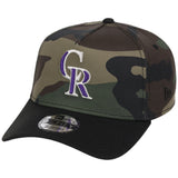Colorado Rockies MLB Woodland Contrast New Era 9FORTY