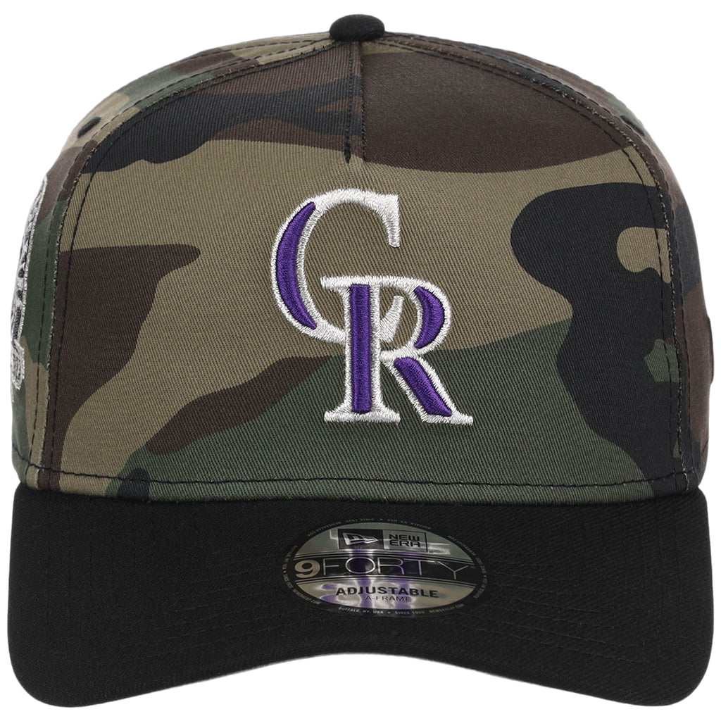 Colorado Rockies MLB Woodland Contrast New Era 9FORTY