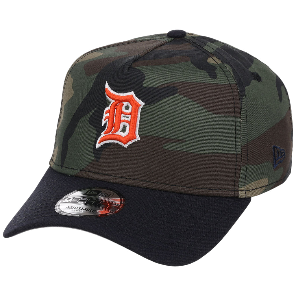 Detroit Tigers MLB Woodland Contrast New Era 9FORTY