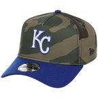 Kansas City Royals MLB Woodland Contrast New Era 9FORTY