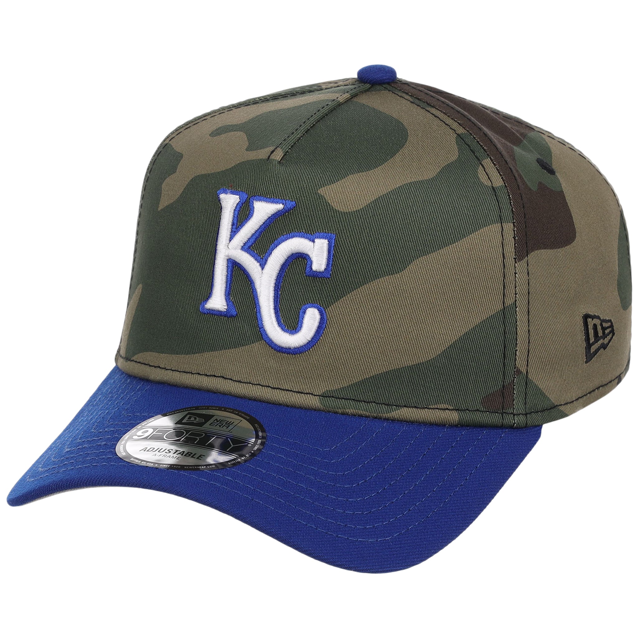 Kansas City Royals MLB Woodland Contrast New Era 9FORTY