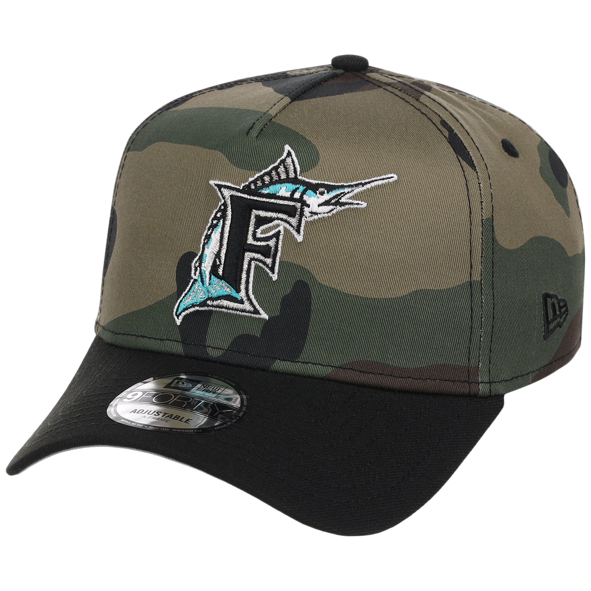Florida Marlins MLB Woodland Contrast New Era 9FORTY