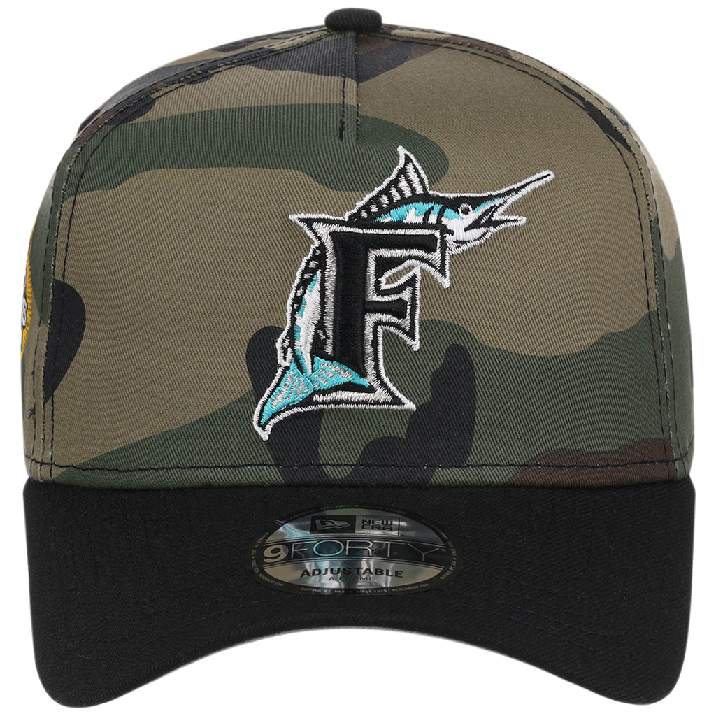Florida Marlins MLB Woodland Contrast New Era 9FORTY