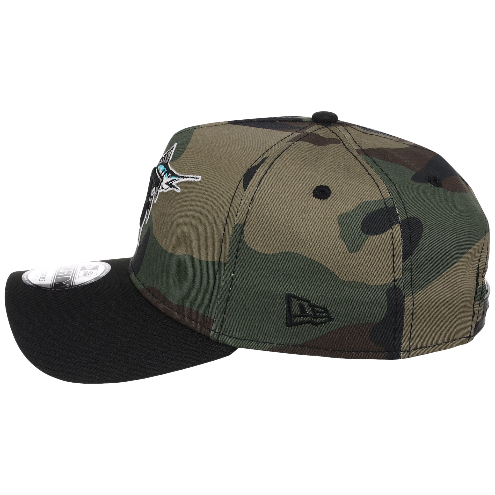 Florida Marlins MLB Woodland Contrast New Era 9FORTY