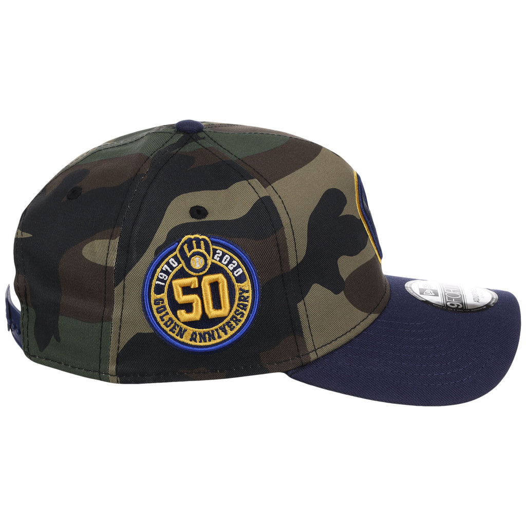 Milwaukee Brewers MLB Woodland Contrast New Era 9FORTY