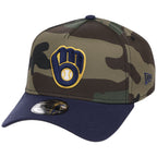 Milwaukee Brewers MLB Woodland Contrast New Era 9FORTY