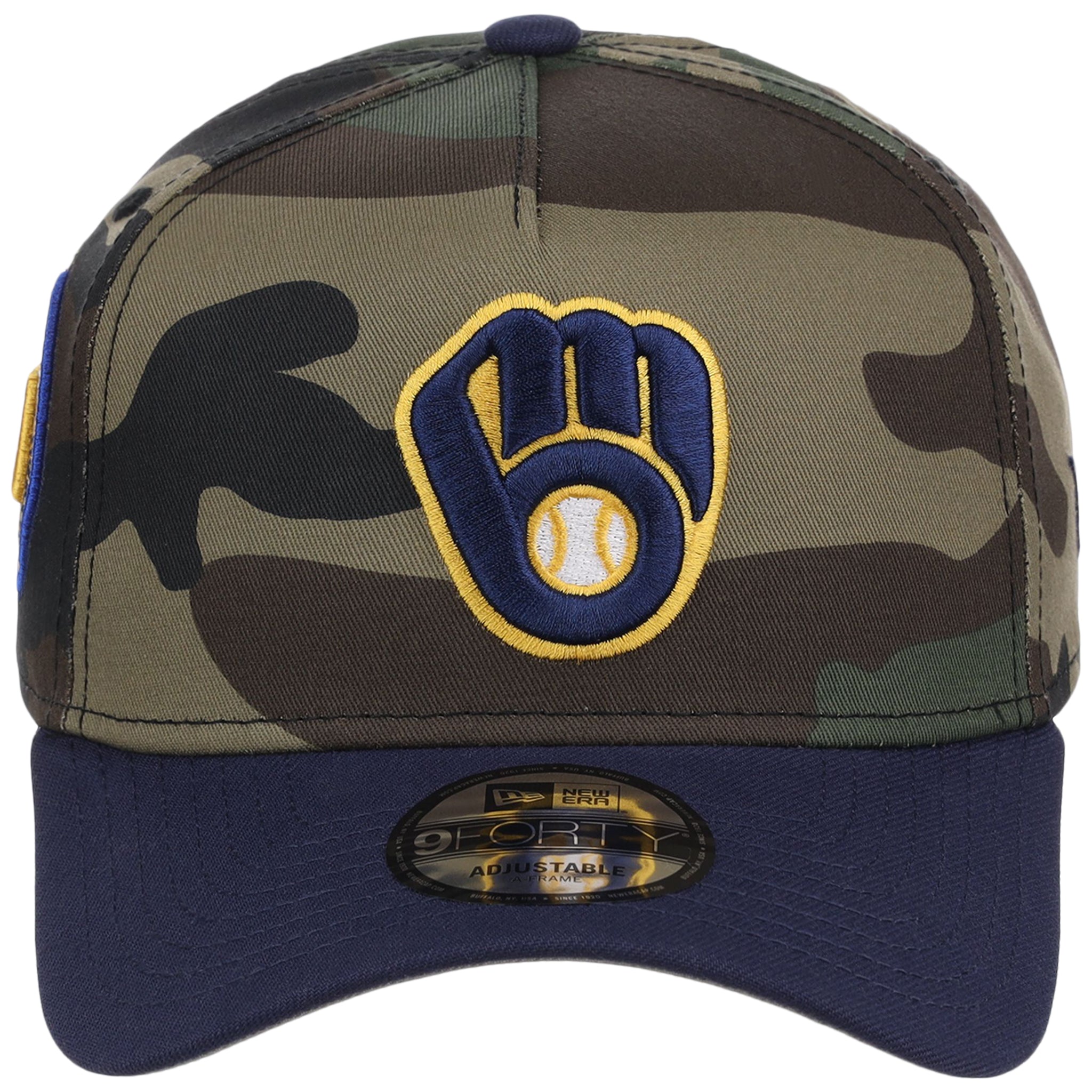 Milwaukee Brewers MLB Woodland Contrast New Era 9FORTY