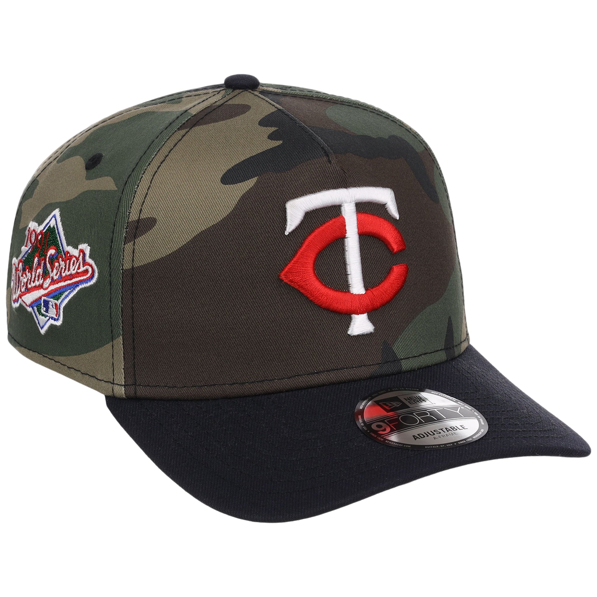 Minnesota Twins MLB Woodland Contrast New Era 9FORTY