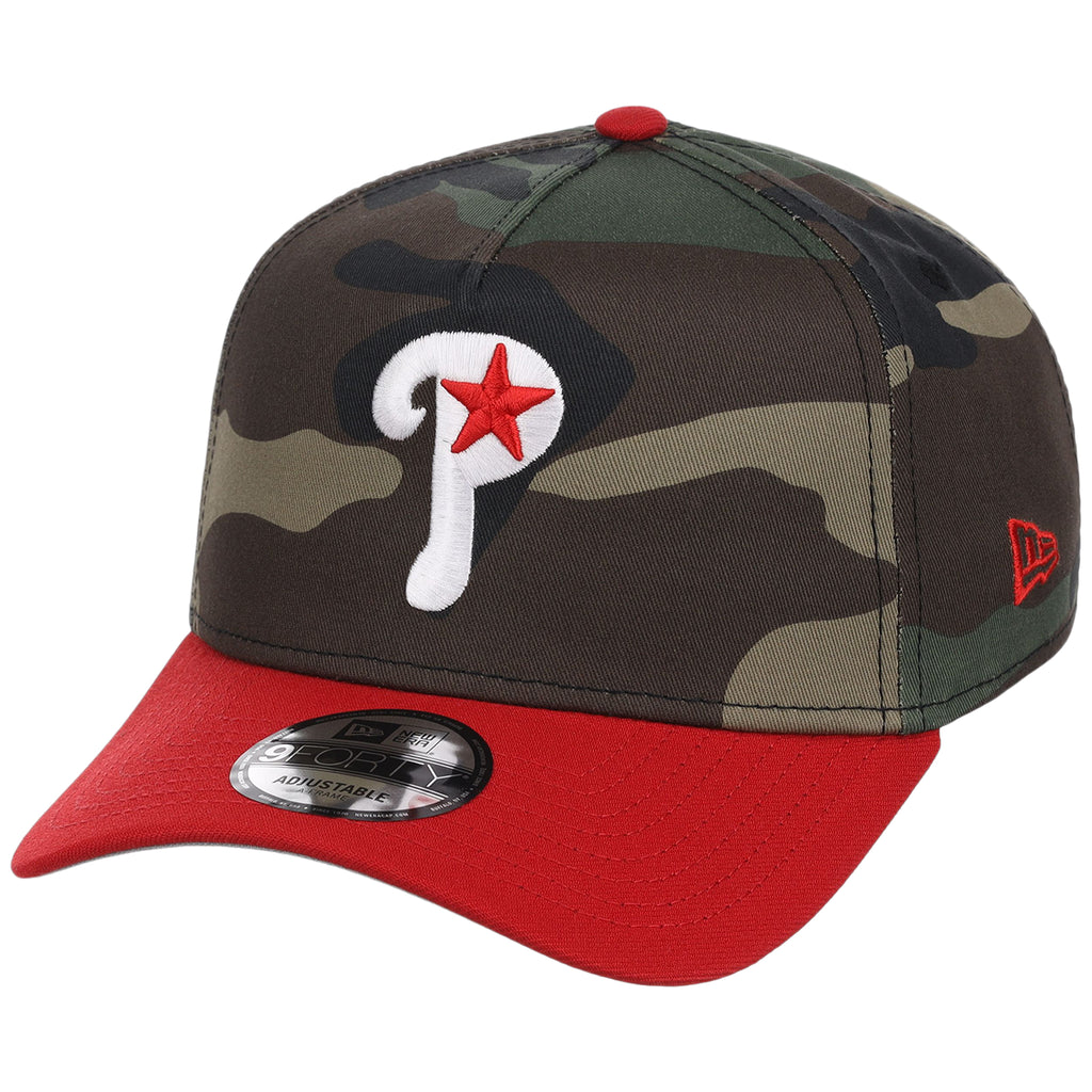 Philadelphia Phillies MLB Woodland Contrast New Era 9FORTY