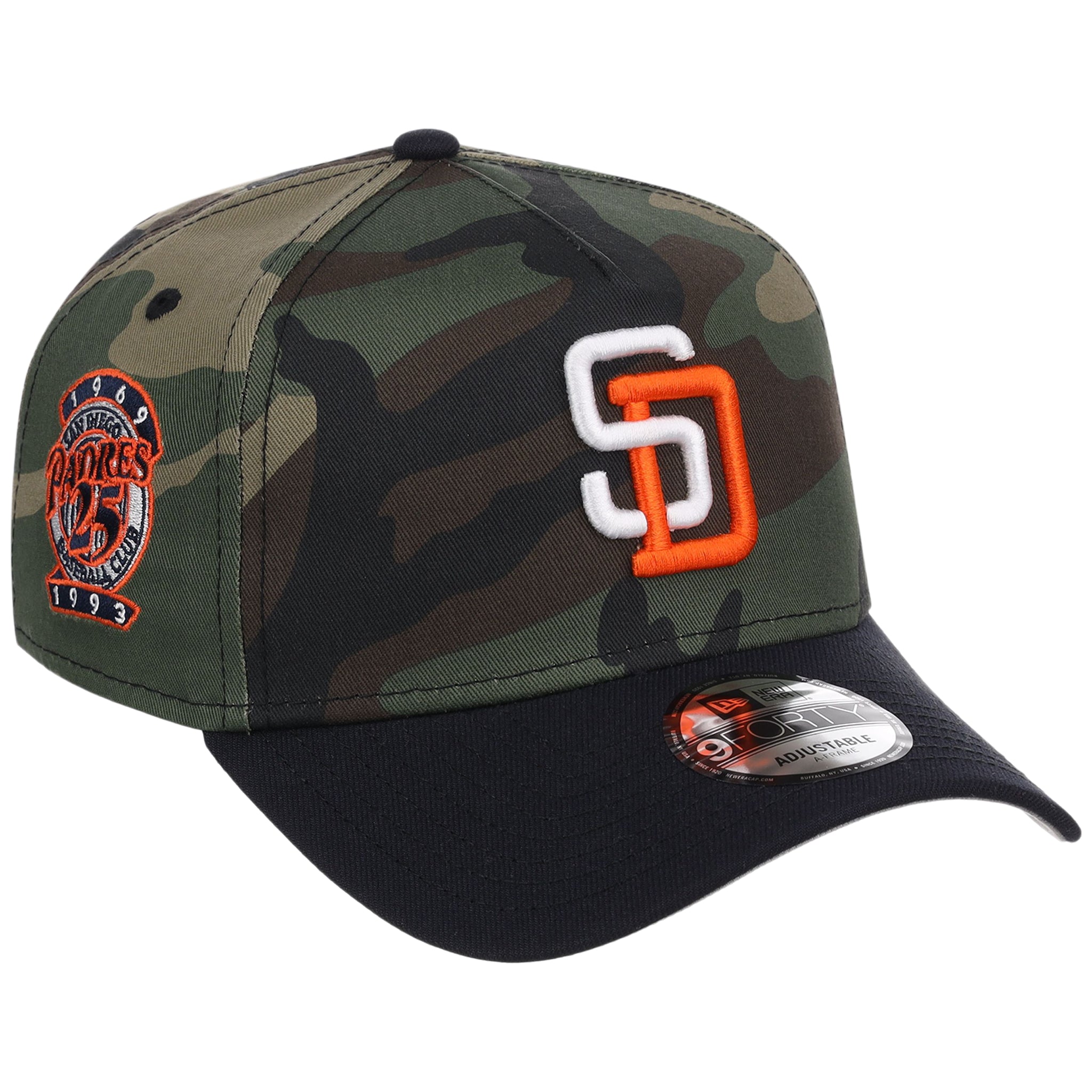 San Diego Padres MLB Woodland Contrast New Era 9FORTY