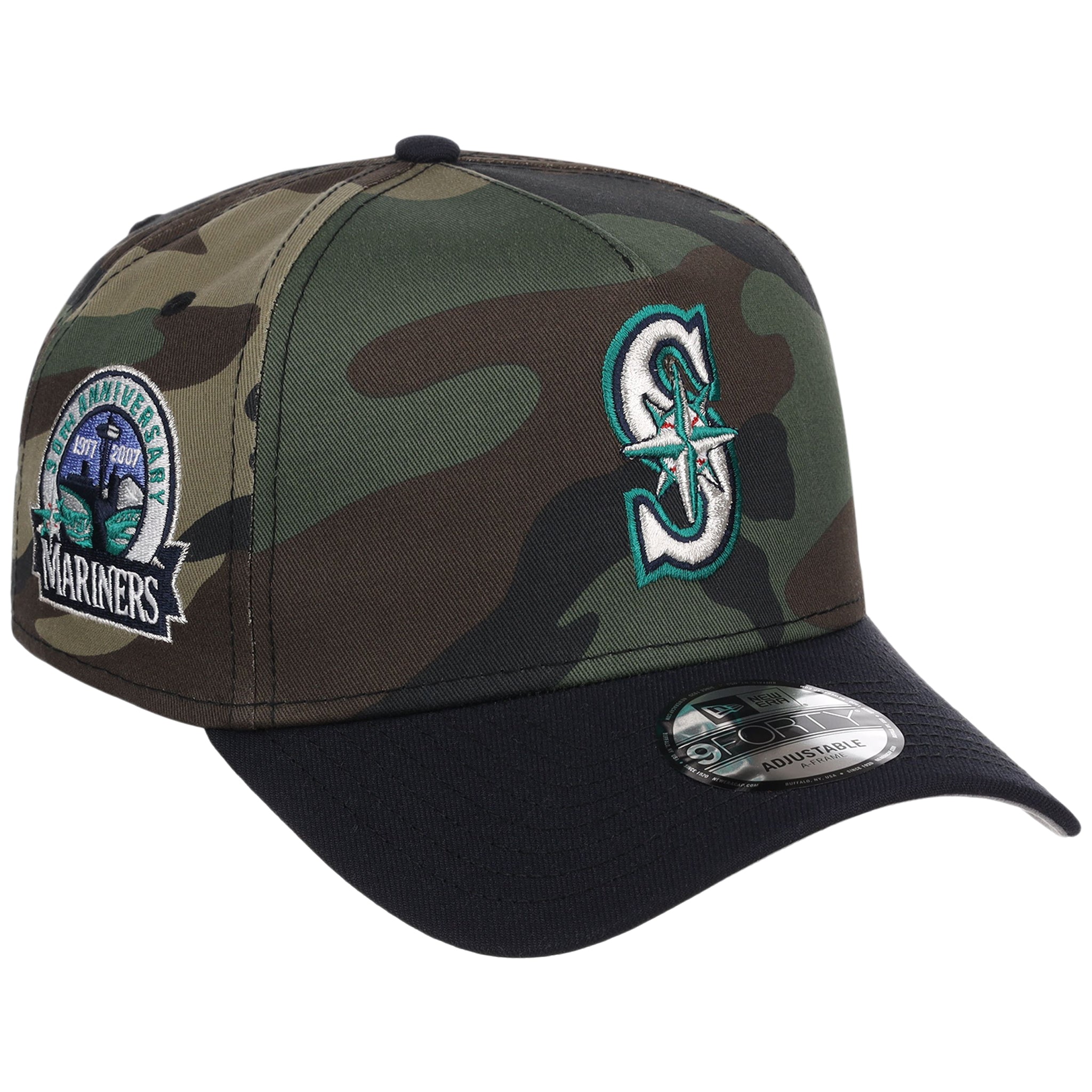 Seattle Mariners MLB Woodland Contrast New Era 9FORTY