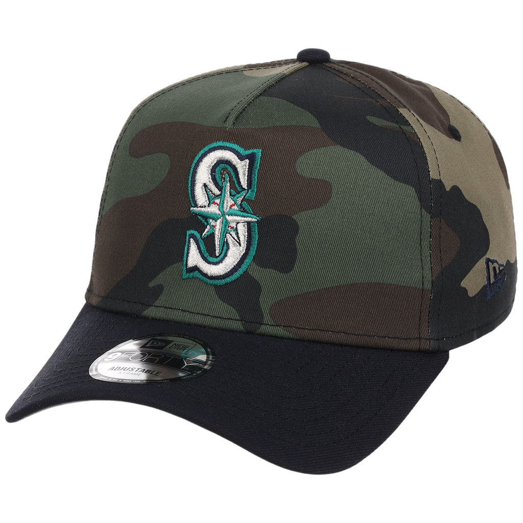 Seattle Mariners MLB Woodland Contrast New Era 9FORTY