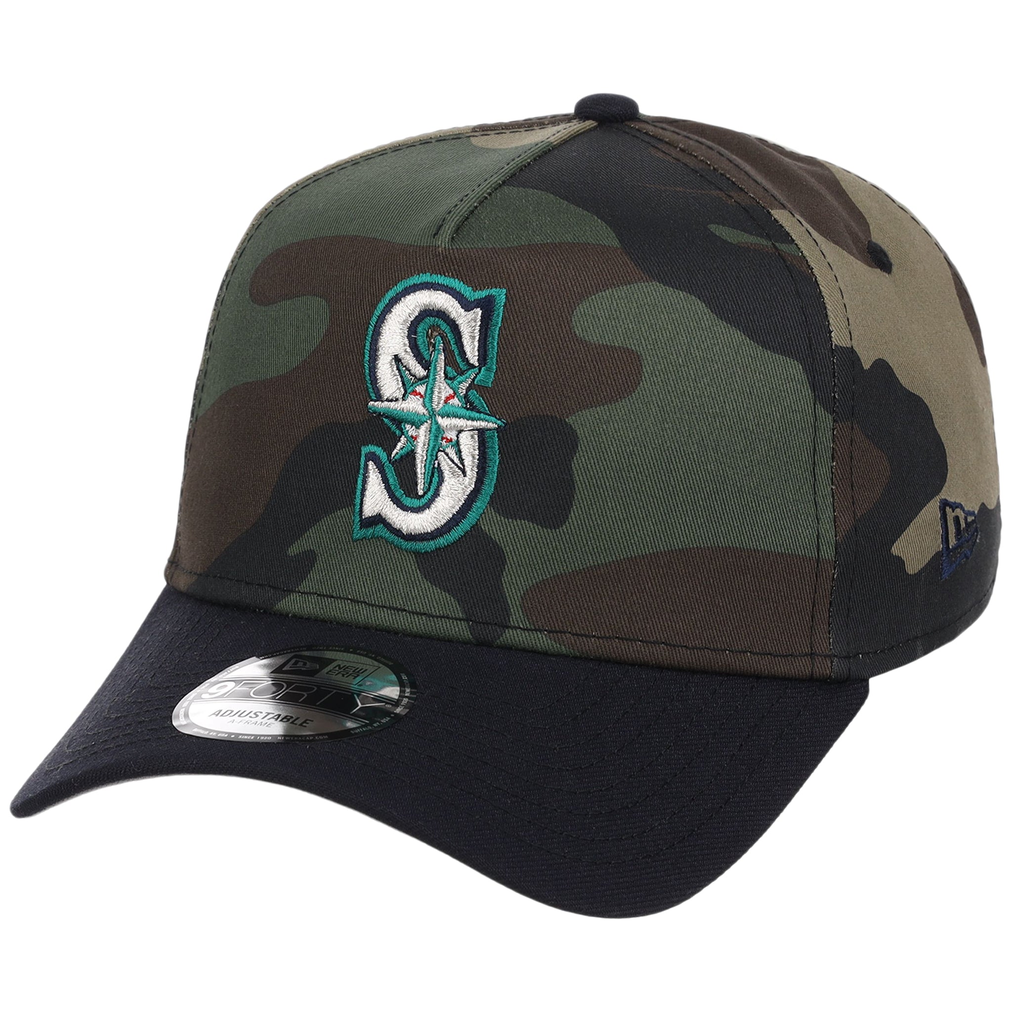 Seattle Mariners MLB Woodland Contrast New Era 9FORTY