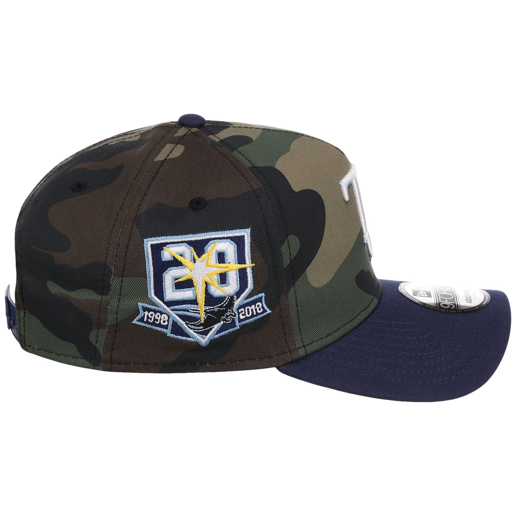 Tampa Bay Rays MLB Woodland Contrast New Era 9FORTY