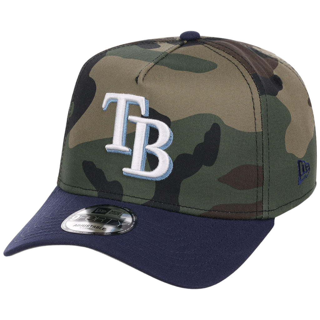 Tampa Bay Rays MLB Woodland Contrast New Era 9FORTY