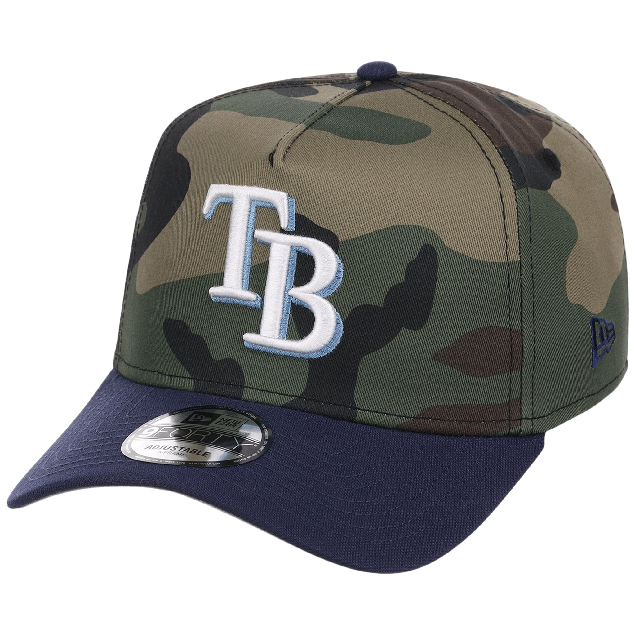 Tampa Bay Rays MLB Woodland Contrast New Era 9FORTY