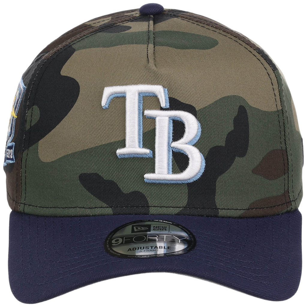 Tampa Bay Rays MLB Woodland Contrast New Era 9FORTY