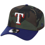 Texas Rangers MLB Woodland Contrast New Era 9FORTY