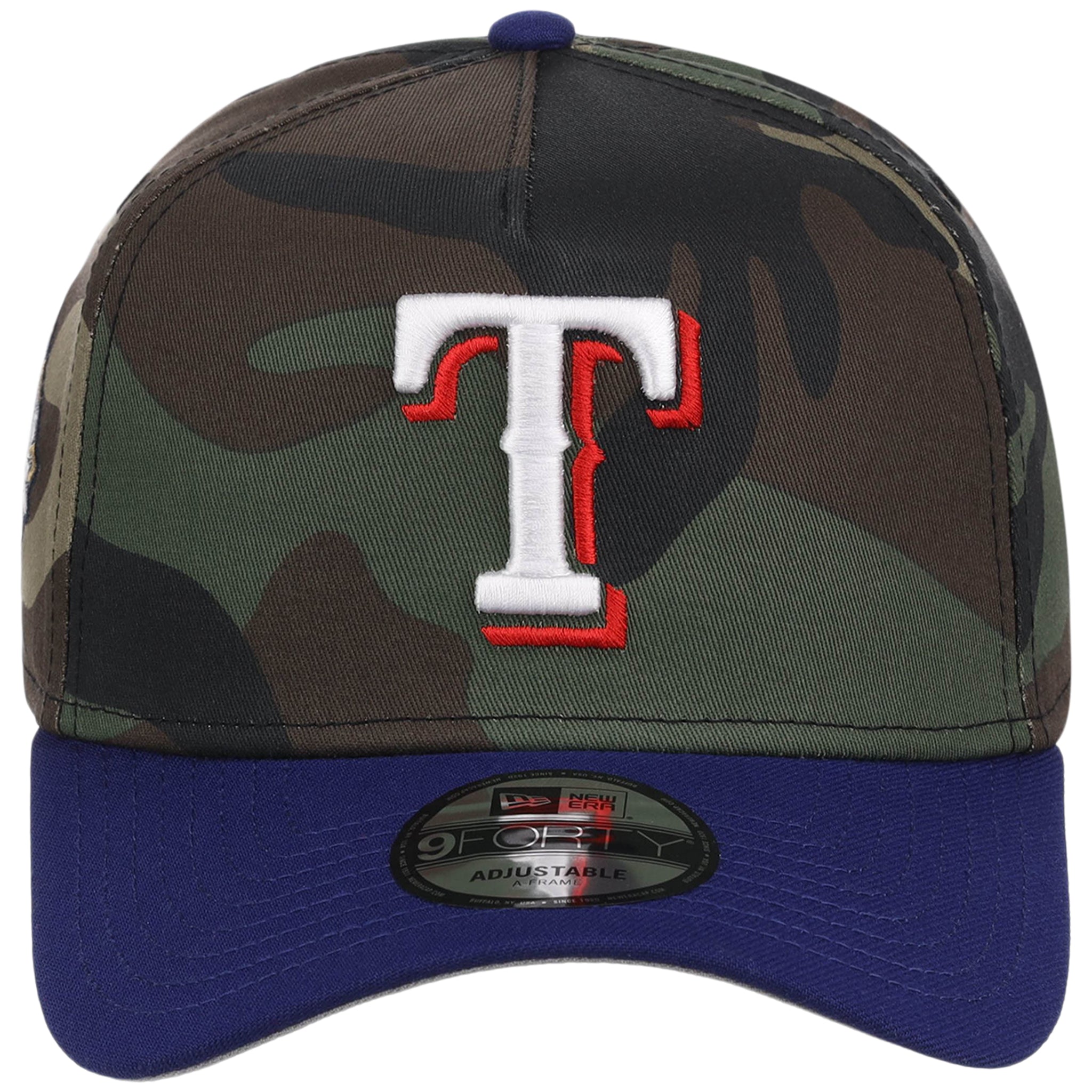 Texas Rangers MLB Woodland Contrast New Era 9FORTY