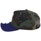 Texas Rangers MLB Woodland Contrast New Era 9FORTY