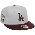 Los Angeles Dodgers - Los Angeles Crown the City New Era 59FIFTY Gray/Maroon