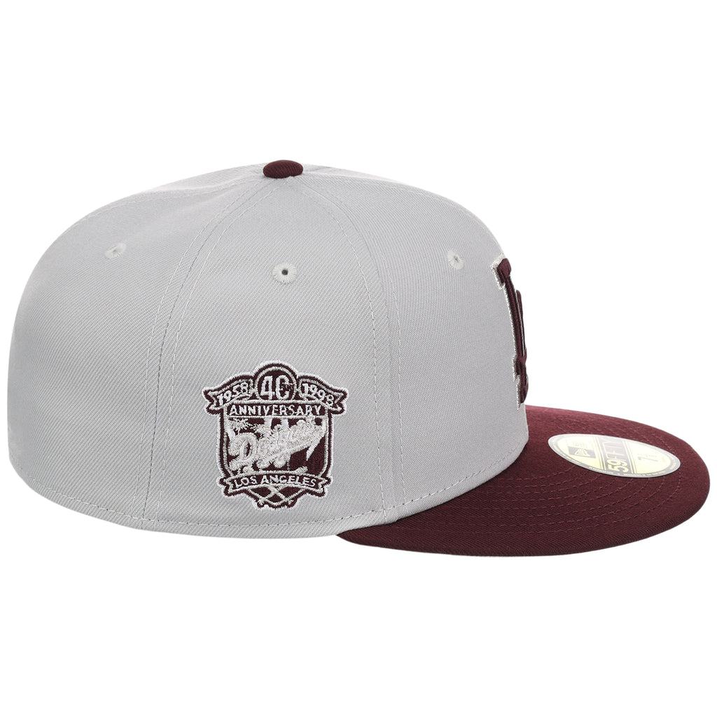 Los Angeles Dodgers - Los Angeles Crown the City New Era 59FIFTY Gray/Maroon