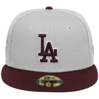 Los Angeles Dodgers - Los Angeles Crown the City New Era 59FIFTY Gray/Maroon