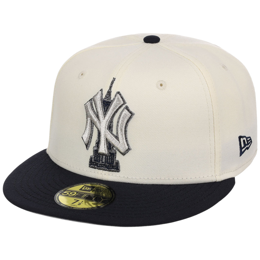 New York Yankees - New York Crown the City -  Empire State New Era 59FIFTY - Chrome/Navy