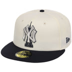 New York Yankees - New York Crown the City -  Empire State New Era 59FIFTY - Chrome/Navy