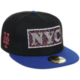 New York Mets - New York Crown the City -  Subway Tile New Era 59FIFTY - Black/Royal