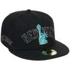 New York Yankees - New York Crown the City -  Liberty New Era 59FIFTY - Black/Black