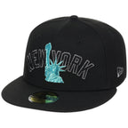 New York Yankees - New York Crown the City -  Liberty New Era 59FIFTY - Black/Black
