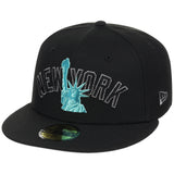 New York Yankees - New York Crown the City -  Liberty New Era 59FIFTY - Black/Black