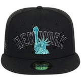 New York Yankees - New York Crown the City -  Liberty New Era 59FIFTY - Black/Black