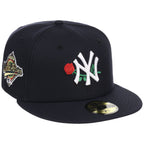 New York Yankees - New York Crown the City -  Rose New Era 59FIFTY - Navy/Navy