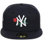 New York Yankees - New York Crown the City -  Rose New Era 59FIFTY - Navy/Navy