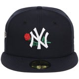 New York Yankees - New York Crown the City -  Rose New Era 59FIFTY - Navy/Navy