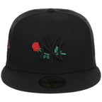New York Yankees - New York Crown the City -  Rose New Era 59FIFTY - Black/Black