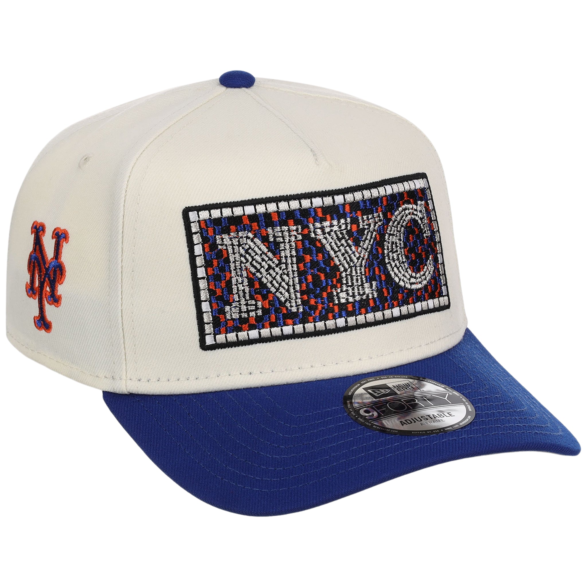 New York Mets - New York Crown the City -  Subway Tile  New Era 9FORTY - Chrome/Royal