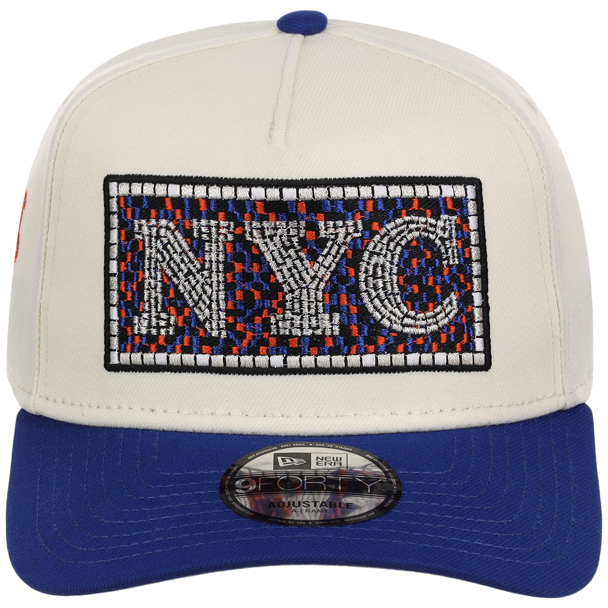 New York Mets - New York Crown the City -  Subway Tile  New Era 9FORTY - Chrome/Royal