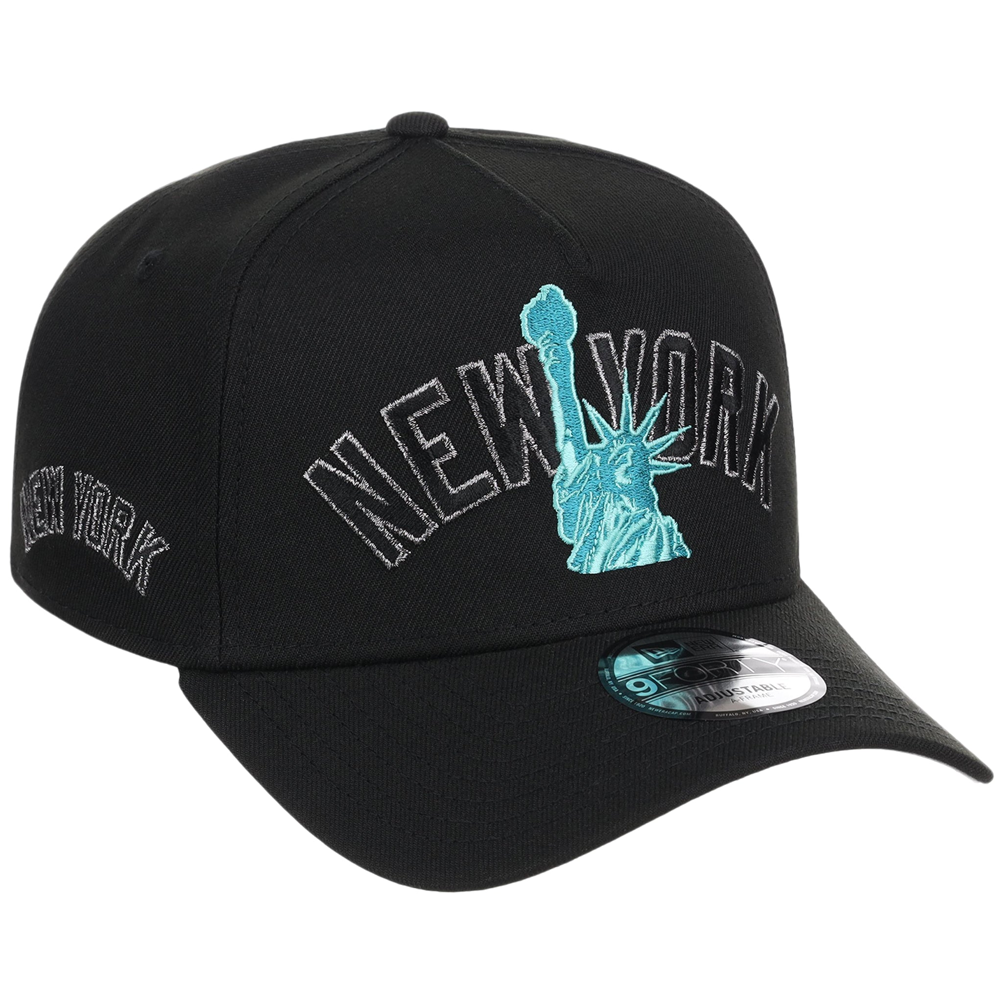 New York Yankees - New York Crown the City -  Liberty  New Era 9FORTY - Black/Black