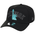 New York Yankees - New York Crown the City -  Liberty  New Era 9FORTY - Black/Black