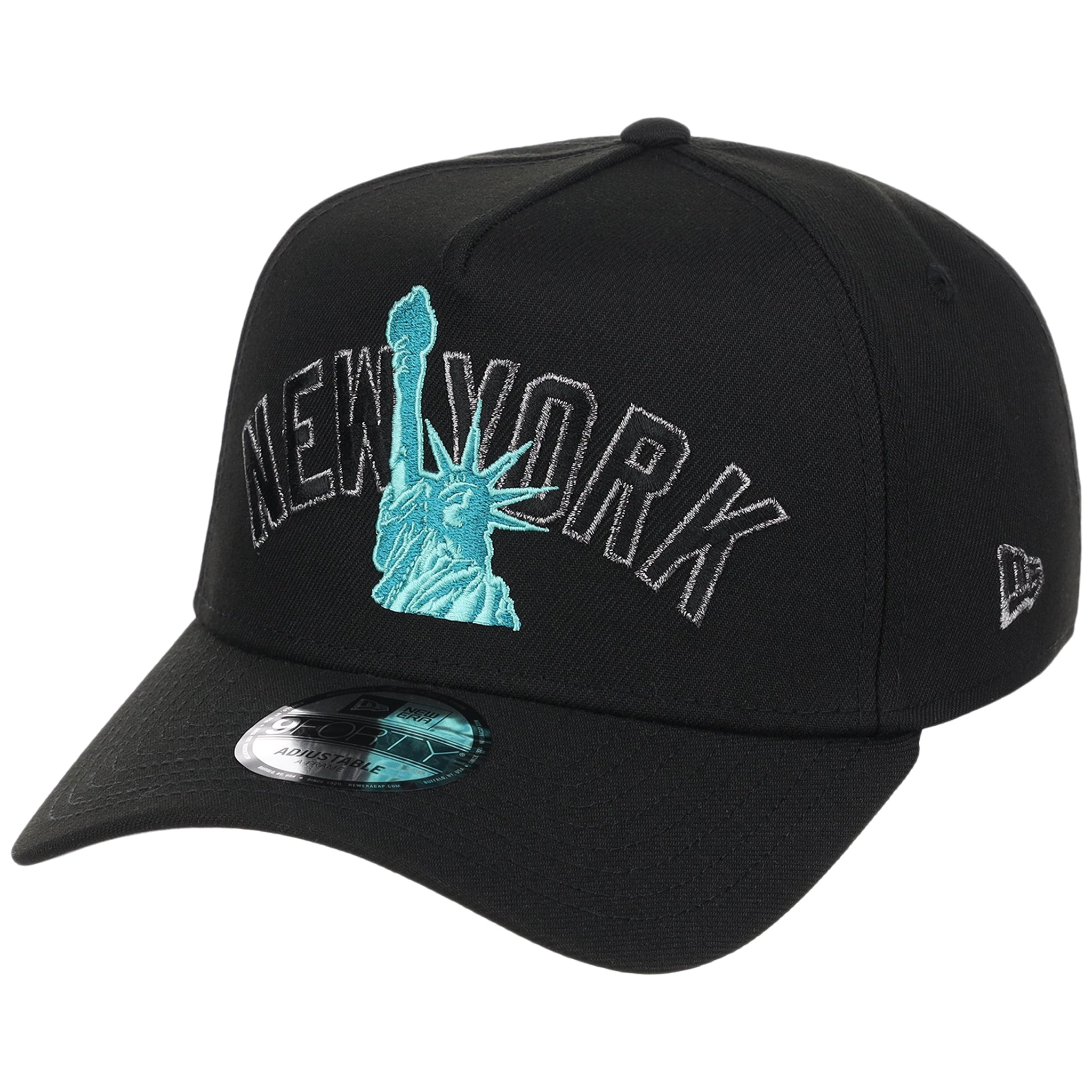 New York Yankees - New York Crown the City -  Liberty  New Era 9FORTY - Black/Black