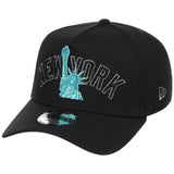 New York Yankees - New York Crown the City -  Liberty  New Era 9FORTY - Black/Black