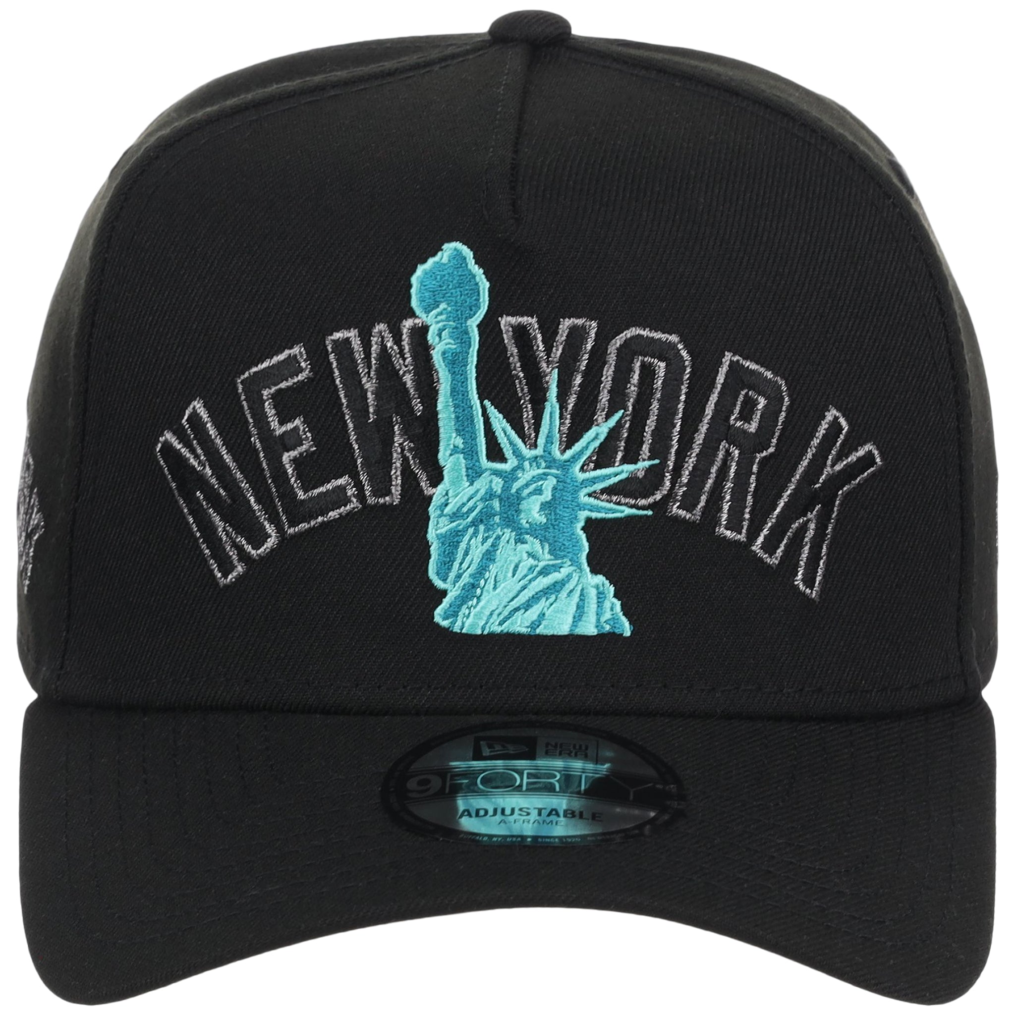 LÝFT × New Era 9Forty Old Ý Logo -　BLACK New York Yankees - New York Crown the City - Liberty New Era
