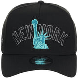 New York Yankees - New York Crown the City -  Liberty  New Era 9FORTY - Black/Black