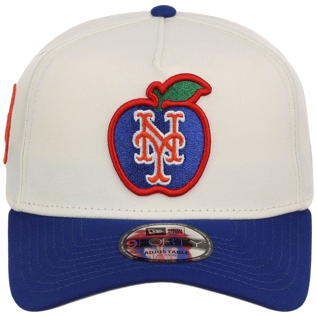 New York Mets - New York Crown the City -  Apple  New Era 9FORTY - Chrome/Royal