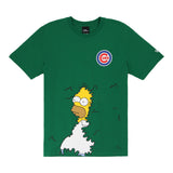 Chicago Cubs MLB Simpsons New Era T-Shirt - Localized - Homer 'Ivy' Tee - Green/Green